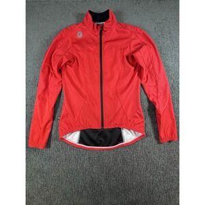 Pactimo Women's Full Zip Cycling Jacket Size S Red Vented Reflect Read